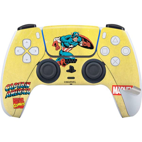 Marvel Classic Comics Captain America PS5 Pro Disk Bundle  Skin